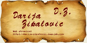 Darija Zipalović vizit kartica